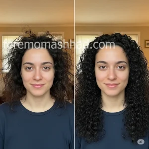سالن زیبایی علمی نژاد فر دائم موی کم حجم در مشهد بلوار سجاد